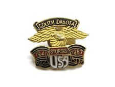 Sturgis South Dakota Pin 1987 Vintage Eagle Design picture
