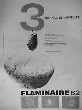 1962 ADVERTISING FLAMINAIRE LIGHTER 62 - 3 TECHNIQUES NEW CREATION QUERCE picture
