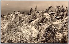 Mt. Wilson California CA Hotel and Cottages in Winter RPPC Real Photo Postcard picture
