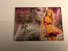 Benchwarmer 2012 Paige Peterson  Autograph Happy New Year  Card picture
