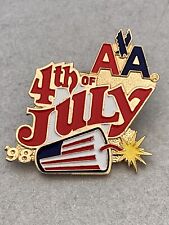 American Airlines AA Employee July 4th Holiday  Lapel Pin circa 1998 picture