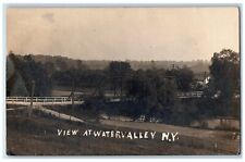 1911 Bridge And River View At Water Valley New York NY RPPC Photo Postcard picture