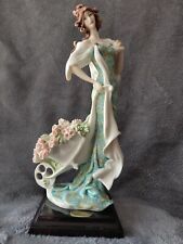 Giuseppe Armani Signed figurine Florence Lady With Wheelbarrow -Retired 1987 picture