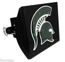 MICHIGAN STATE REFLECTIVE DECAL BLACK ON PLASTIC USA MADE TRAILER HITCH COVER  picture