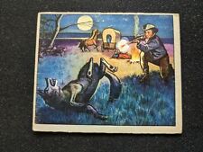 1949 Bowman Wild West Card # E-17 Night Visitors SP (VG/EX) picture