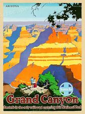 Grand Canyon Santa Fe 1949 Vintage Style Railroad Poster - 20x28 picture