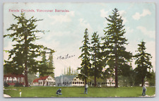 Parade Grounds Barracks Fort Vancouver Washington RPO 1914 Postcard - Posted picture