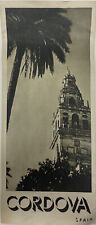 Vintage Cordova, Spain Black and White Travel Tourist Brochure picture