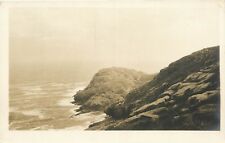 Rocky Coastline Ocean View RPPC Postcard picture