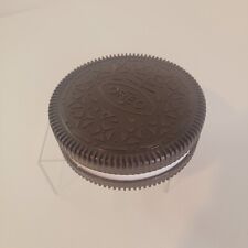 Vintage Nabisco OREO Cookie Shaped Container Holder Twist Top Plastic 1999 picture