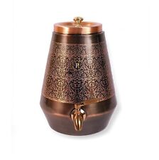 Indian Pure Copper Water Dispenser with Lid Storage & Serving Water 5 Liters picture