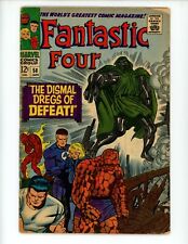 Fantastic Four #58 Comic Book 1966 VG- Jack Kirby Marvel Dr Doom Comics picture
