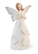 LED Lit Porcelain Angel Figurine, Mint Butterfly  picture