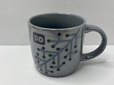 Dunkin Donuts Mug Iridescent Pearl Blue Gray 2014 Winter Holly  Branch￼ picture
