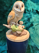 Vintage Boehm Barn Owl Porcelain American Owl Collection Figurine picture