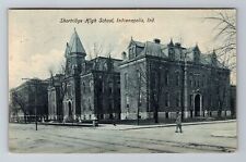 Indianapolis IN-Indiana, Shortridge High School, Antique, Vintage Postcard picture