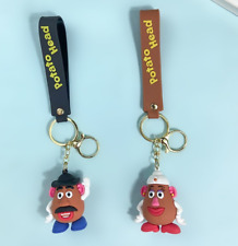 2 Styles Disney Toy Story Mr. Potato Head PVC Hanger Pendant Keychains Key Rings picture