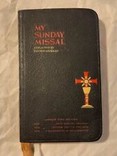 Vintage 50's Religious Catholic Mass Latin/English Book MY SUNDAY MISSAL picture