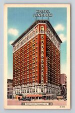 Indianapolis IN-Indiana, Hotel Lincoln, Advertisement, Antique Vintage Postcard picture