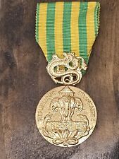 WWII 1950s RARE French Indochina Campaign Medal L@@K Dien Bien Phu Battle 1954 picture