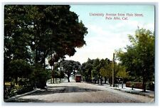 University Avenue From Hale Street Trolley Palo Alto California CA Postcard picture