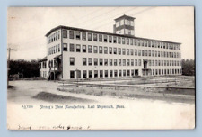 1907. EAST WEYMOUTH, MASS. STRONG'S SHOE MANUFACTORY. POSTCARD ST5 picture