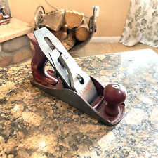 Vintage Stanley Two-Tone No. 4 Smooth Bottom Plane,Maroon Paint,Made In USA picture
