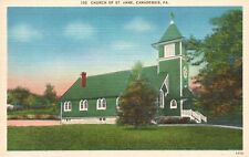Canadensis Pennsylvania, Church of St. Anne, Roman Catholic, Vintage Postcard picture