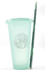Starbucks 24oz Reusable Plastic Venti Cold Cup 2021 Earth Day - Mint Green picture