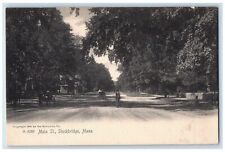 c1905 Main Street View Stockbridge Massachusetts MA Rotograph Antique Postcard picture