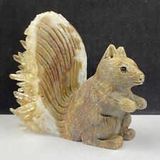532g Natural quartz crystal cluster mineral specimen, hand-carved the Squirrel picture