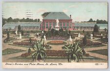 Postcard Missouri St. Louis Shaw's Garden & Palm House Antique Vintage 1909 picture