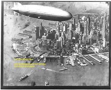 Vintage Photograph: Airship Over New York Before Hindenburg Disaster - May 1937 picture
