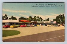 Havelock NC-North Carolina, Shopping Area, Marine Air Station, Vintage Postcard picture
