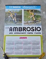 Vintage 1980's De Rosa, Ambrosio, Sammontana Campagnolo poster calendar picture