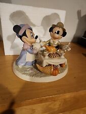 Lenox Disney Mickey and Minnie Mouse “A Day of Thanksgiving” Figurine With Box.  picture