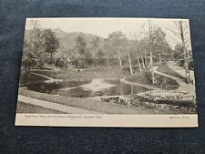 Postcard CT Connecticut Meriden Hubbard Park Trout Pool Childrens Playground picture