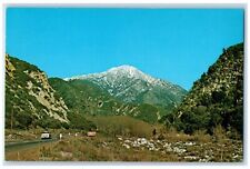 Hollywood California Postcard Snow Capped San Bernardino Peak Norton Peak c1960 picture
