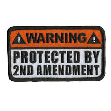 Protected by 2nd Amendment NRA Patch [IRON ON SEW ON - 3.5 X 2.0 inch] picture