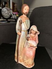 Holy Family Nativity Midwest Christmas Ceramic Figure 9.5” Tall picture