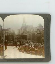 Tragedy of Louvain University Town Destroyed by Germans Underwood WWI Stereoview picture