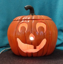 Vintage Lighted Jack-o'-Lantern Toothless Pumpkin 1979 Scioto Molds - Halloween picture