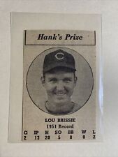 Lou Brissie Cleveland Indians Hank’s Prize 1951 Sporting News Baseball Panel picture