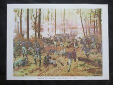 1960 Civil War Print - Battle of Shiloh, April 6 & 7, 1862, Tennessee - FRAME IT picture