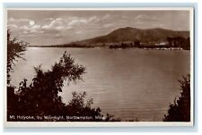 c1910's Mt. Holyoke By Moonlight Northampton MA RPPC Photo Antique Postcard picture