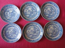 Antique  6 Blue Willow Collectible Plates Royal Pottery England picture