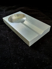 Modernist Style Vintage Cigar Ashtray Hand Made from Solid Aluminum Billet  picture