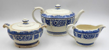 VINTAGE 3 PIECE 1934 WEDGWOOD YALE UNIVERSITY TEAPOT SET ~ MADE IN ENGLAND picture