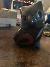 vintage tonala owl mexican folk art beautiful colors great condition picture