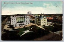 Postcard Government Square Looking East Lincoln Nebraska picture